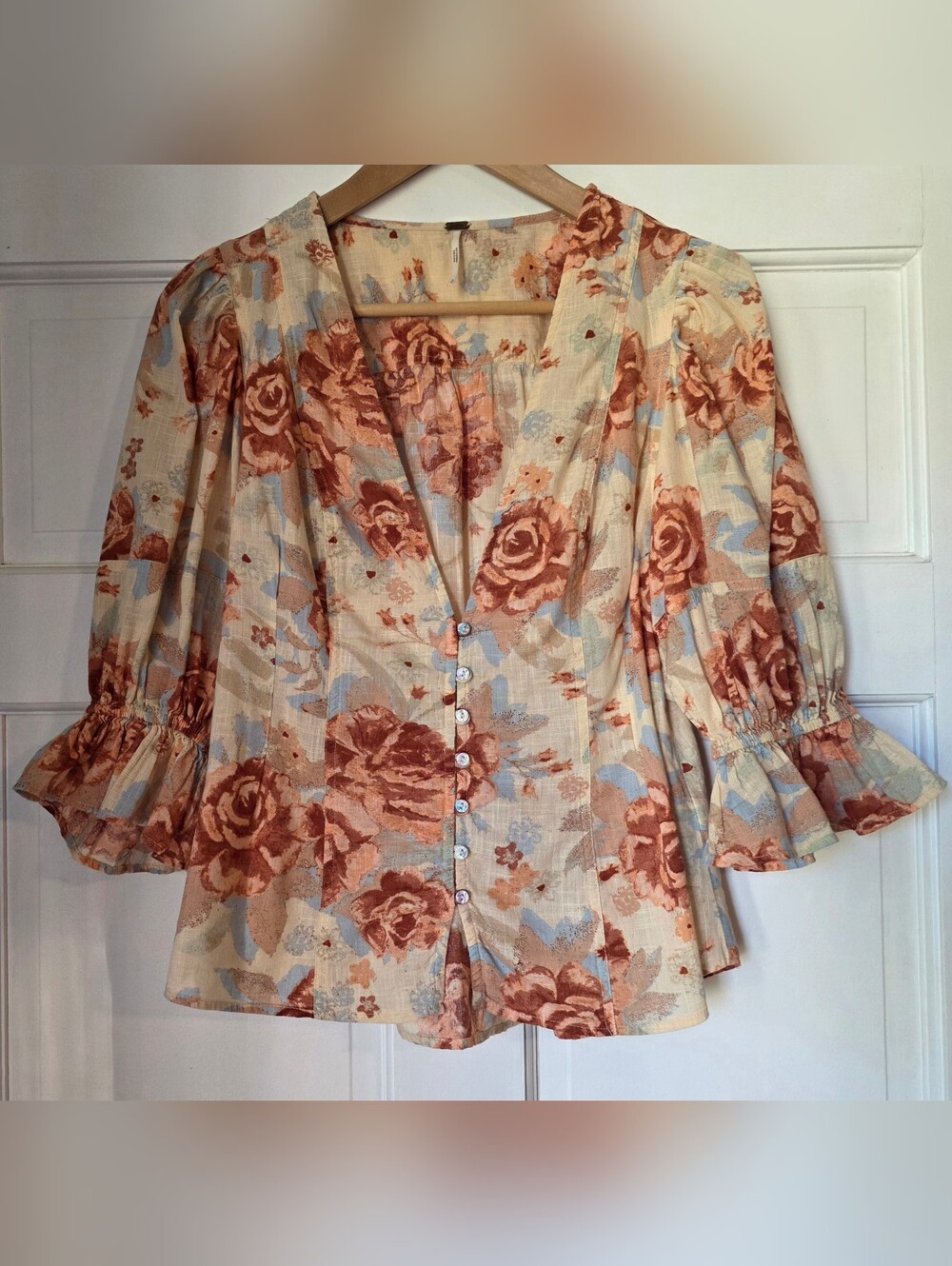 The Free People I Found You Floral Printed Top